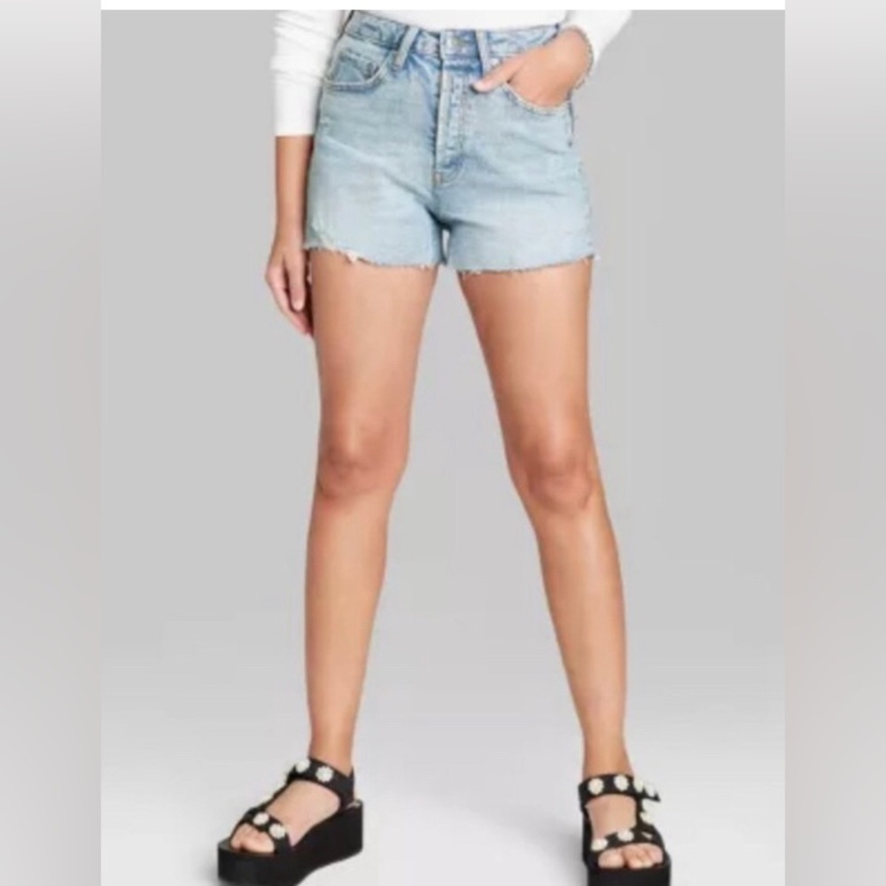 NEW Wild Fable Super High Rise Cutoff Jean Shorts. 10